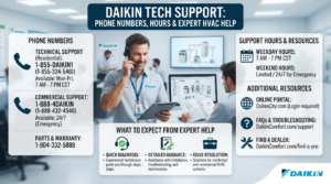 Daikin Tech Support: Phone Numbers, Hours & Expert HVAC Help